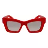 Ferragamo Gafas de sol de mujer SF2045SR52176 montura acetato rectangular lentes marrón degradado 52/17/140 mm