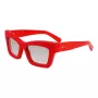 Ferragamo Gafas de sol de mujer SF2045SR52176 montura acetato rectangular lentes marrón degradado 52/17/140 mm