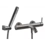 FERRO BCK11GM Mezclador de bañera de pared con set de ducha, Gun Metal