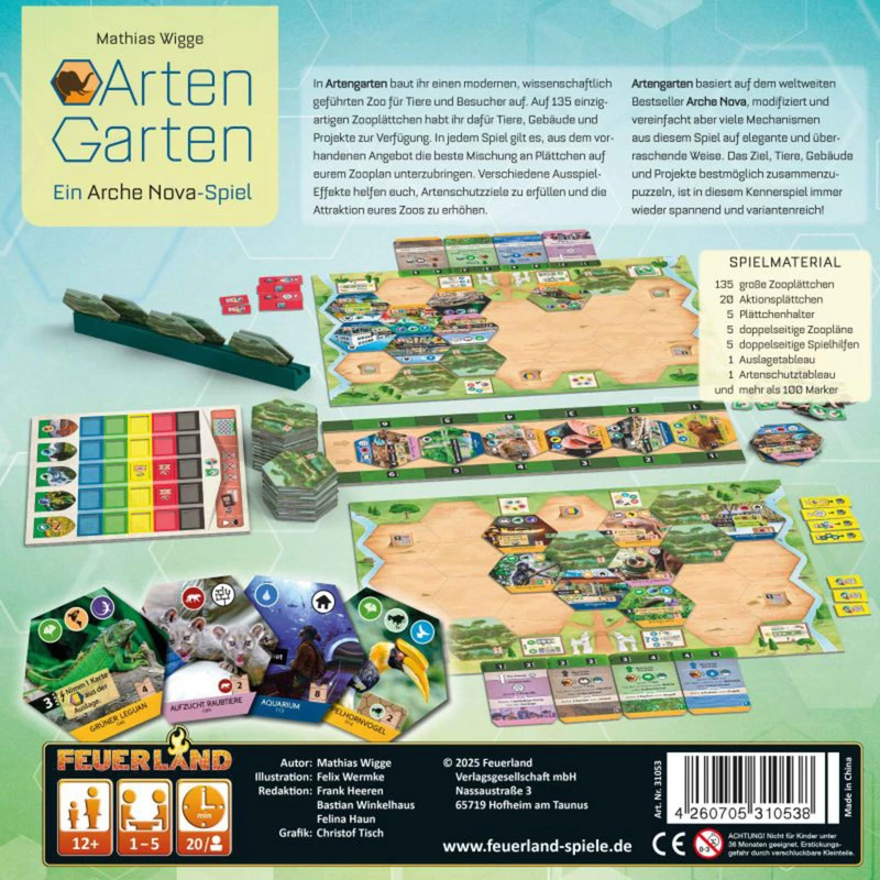Feuerland Spiele Artengarten juego de mesa (31053)