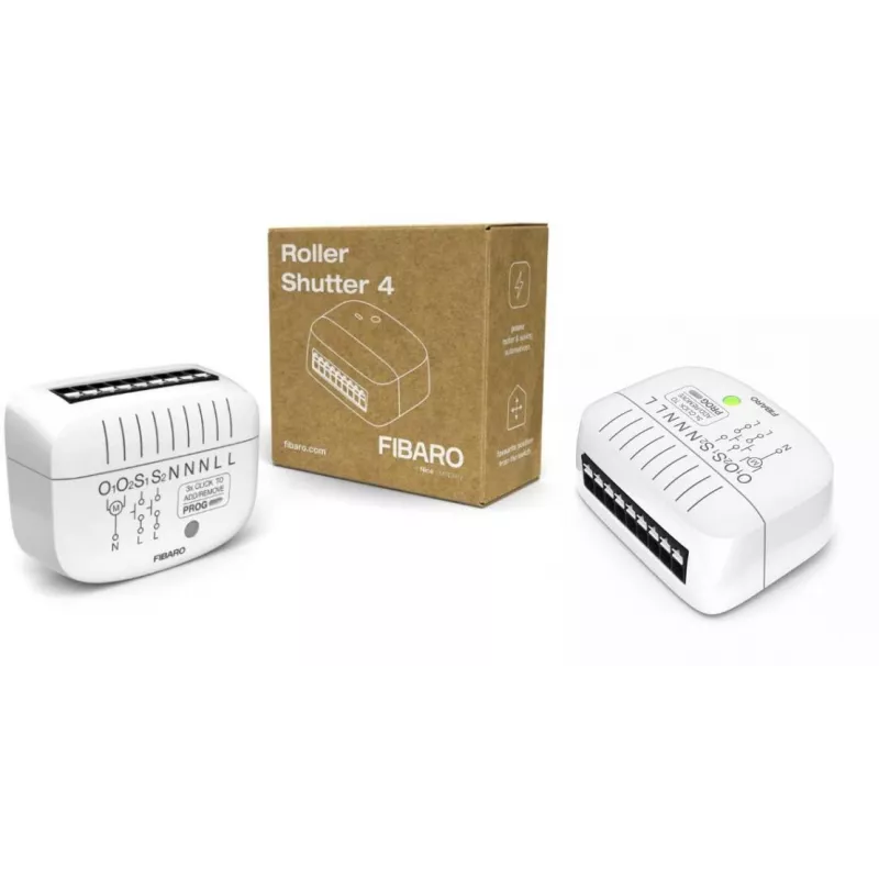 Fibaro FGR-224 Roller Shutter 4 módulo de control de persianas y toldos Z-Wave Plus