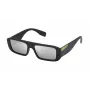 FILA Gafas de sol de hombre SF9415540U28 - montura negra rectangular, lentes grises, 54/17/145 mm, UV400