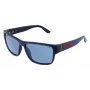 FILA Gafas de sol hombre SFI006-57U43P - Montura de acetato negra, lentes polarizadas grises, 57/14/145 mm