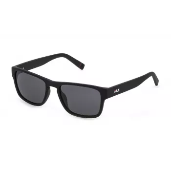FILA SFI099V55U28P Gafas de sol rectangulares de hombre negro/gris UV400