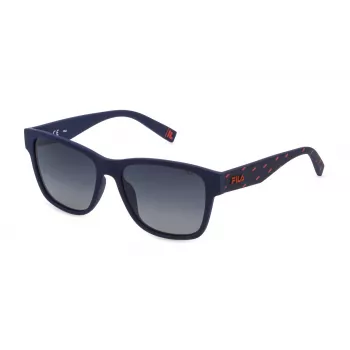 FILA SFI118-55V15P Gafas de sol rectangulares polarizadas para hombre - Negro/gris