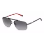 FILA SFI210-610568 Gafas de sol para hombre - Montura negra, lentes grises, protección UV400
