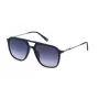 FILA SFI215-560821 Gafas de sol rectangulares para hombre - Montura negra, lentes grises, protección UV400