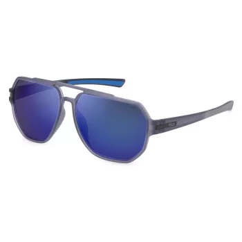 FILA SFI301-607F6P Gafas de sol polarizadas de hombre - montura negra, lentes grises, 60/14/140 mm