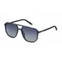 Gafas de sol polarizadas de hombre FILA SFI31257BL1P - montura rectangular negra, lentes gris humo, 57 mm