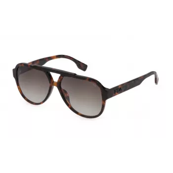 FILA SFI459V590C10 Gafas de sol unisex - Montura negra, lentes grises, 59 mm
