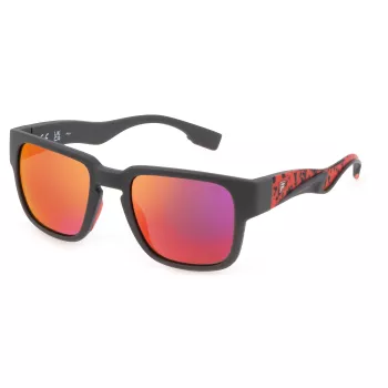 FILA SFI463-53I41P Gafas de sol polarizadas para hombre - Montura de acetato negra/gris - 53/21/145 mm