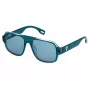 FILA SFI528-56U28P Gafas de sol unisex - Montura negra, lentes polarizadas grises, protección UV400