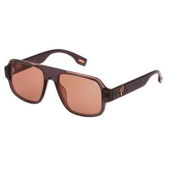 FILA SFI529-540J58 Gafas de sol rectangulares unisex Havana 54mm