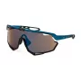 FILA SFI721 Gafas de sol unisex - Montura negra, lentes grises, 99 mm de ancho de lente
