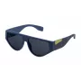 FILA Gafas de sol unisex SF936457U43B - Montura negra mate, Lente ahumada, protección UV400