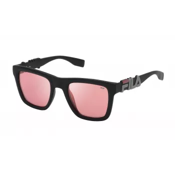 FILA Gafas de sol unisex SF9416-51U28K - Montura negra, lentes grises, 51 mm