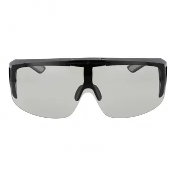 FILA Gafas de sol unisex SFI126-99U28F estilo shield montura negra lentes smoke UV400