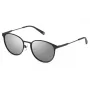 FILA gafas de sol unisex SFI217-52627X - montura de plástico rectangular con lentes de policarbonato grises, protección UV400, 55/15/145 mm