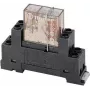 Zócalo de relé Finder 95.65M con clip de sujeción para relés de la serie 65, 3 polos, 10 A, 250 V AC, bornes de tornillo, montaje en carril DIN/panel