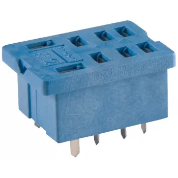 Finder 96.14 Zócalo de placa de circuito impreso para relé 56.34, 14 polos, 10A, 250V, negro