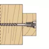 Fischer 558881 tornillo de ajuste FAFS 5 mm x 100 mm perfil en T acero galvanizado Torx T25 cabeza avellanada (pack de 100)