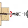 Fischer 558881 tornillo de ajuste FAFS 5 mm x 100 mm perfil en T acero galvanizado Torx T25 cabeza avellanada (pack de 100)