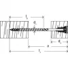 Fischer 558881 tornillo de ajuste FAFS 5 mm x 100 mm perfil en T acero galvanizado Torx T25 cabeza avellanada (pack de 100)