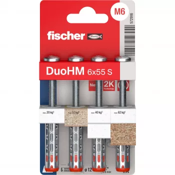 Fischer DuoHM 6x55 S PH TX Taco para huecos 55 mm 4 uds. 572916