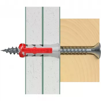 fischer DUOPOWER 6x30 Taco universal BigBox, gris claro/rojo, 950 uds., caja reutilizable 570548