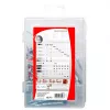 Fischer DuoPower 547212 Surtido de tacos y tornillos para mudanzas, 76 piezas