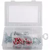 Fischer DuoPower 547212 Surtido de tacos y tornillos para mudanzas, 76 piezas