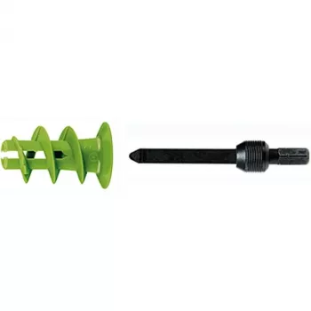 FISCHER GK GREEN Taco autoperforante para pladur, Verde, pack de 90