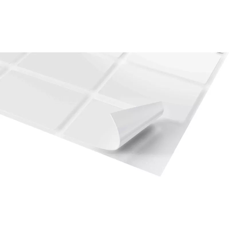FISCHER GOW tiras de montaje 20 uds., blanco, 22 x 36 mm, autoadhesivas