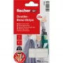 FISCHER GOW tiras de montaje 20 uds., blanco, 22 x 36 mm, autoadhesivas