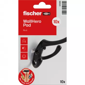 fischer NTJH Vellón de reparación 100x100 mm, pack de 10 – Tejido de refuerzo de alta resistencia para la reparación de grietas 570490