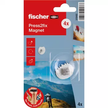 fischer Press2fix Imán de fijación 10 mm neodimio set de 4 piezas 570492