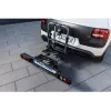 Fischer ProlineEvo 2 portabicicletas trasero para 2 bicicletas, 60 kg, plegable, iluminación LED