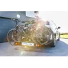Fischer ProlineEvo 2 portabicicletas trasero para 2 bicicletas, 60 kg, plegable, iluminación LED