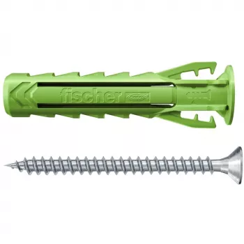 Taco de expansión Fischer SX Plus Green 8x40 S K con tornillo, 10 uds. (567864)