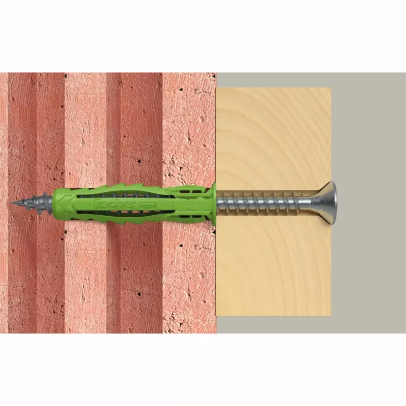 Taco de expansión Fischer SX Plus Green 8x40 S K con tornillo, 10 uds. (567864)
