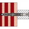 Fischer SXRL 8x100 T taco de marco de vástago largo, galvanizado en caliente, pack de 50 540115