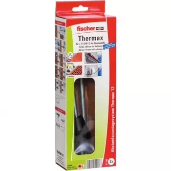 FISCHER Thermax 12/110 M12 Sistema de Montaje a Distancia, 2 Uds.