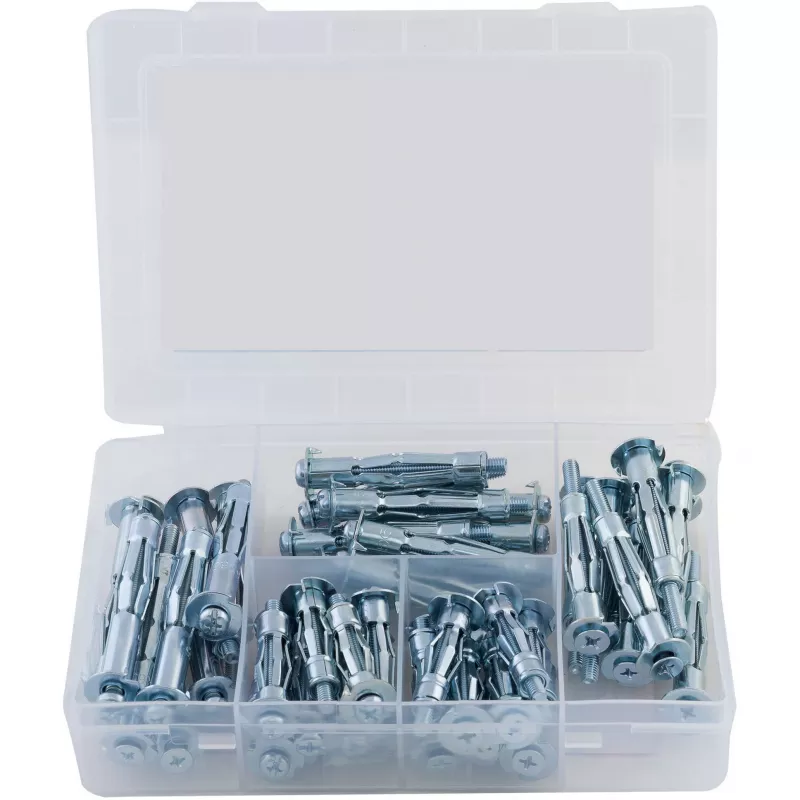 fischer set de fijación universal DUOPOWER kit de 100 piezas (50 tacos, 50 tornillos) 558327
