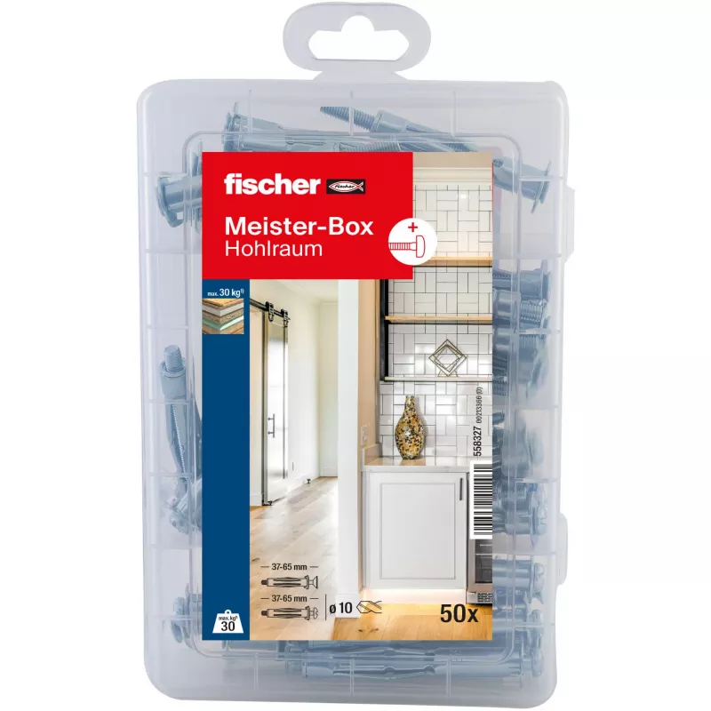 fischer set de fijación universal DUOPOWER kit de 100 piezas (50 tacos, 50 tornillos) 558327