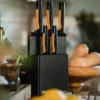 Fiskars Functional Form Set de cuchillos de 6 piezas con 5 cuchillos