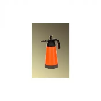 FISKARS Pulverizador a presión 1,8 l pulverizador de jardín de bomba manual con boquilla ajustable, depósito de HDPE, mango ergonómico, negro/naranja