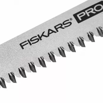 Fiskars Pro Sierra plegable compacta, hoja de 160 mm, dos hojas, mango SoftGrip, bloqueo de seguridad