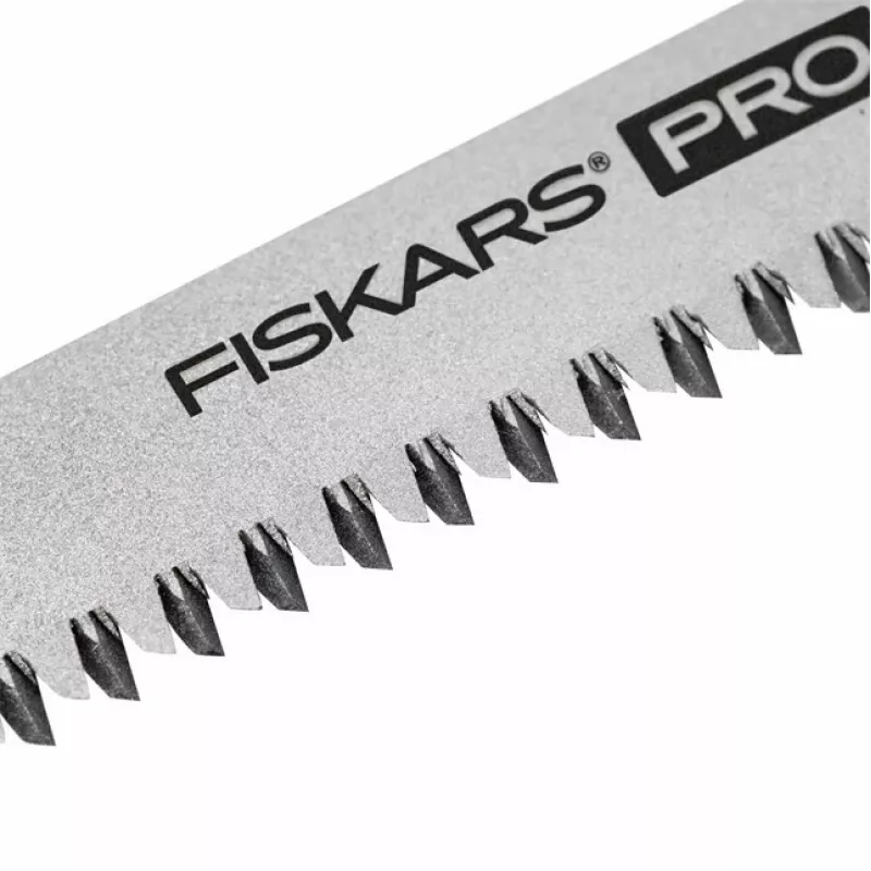Fiskars Pro Sierra plegable compacta, hoja de 160 mm, dos hojas, mango SoftGrip, bloqueo de seguridad
