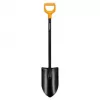 Pala Fiskars Solid+ XL con hoja afilada y mango en D de acero, hoja de acero al boro, 1250 mm