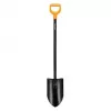 FISKARS SOLID+ XL pala Sharp con mango largo de acero, hoja de acero al boro, empuñadura en D, 1250 mm